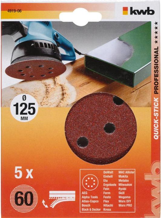Immagine prodotto kwb Dischi adesivi in velcro (60)