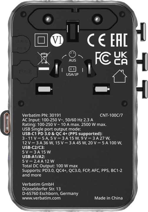 Produktbild Verbatim Charge n Travel 100W (100 W)