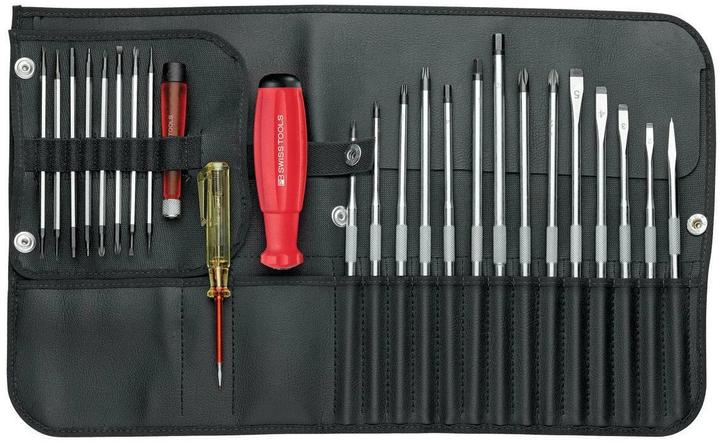 PB Swiss Tools Allround set (Phillipps cross recess (PH), Torx (TX), Allen screw, 6-Lobe (Hexalobe), Pozidriv cross recess (PZ), Slotted screws)