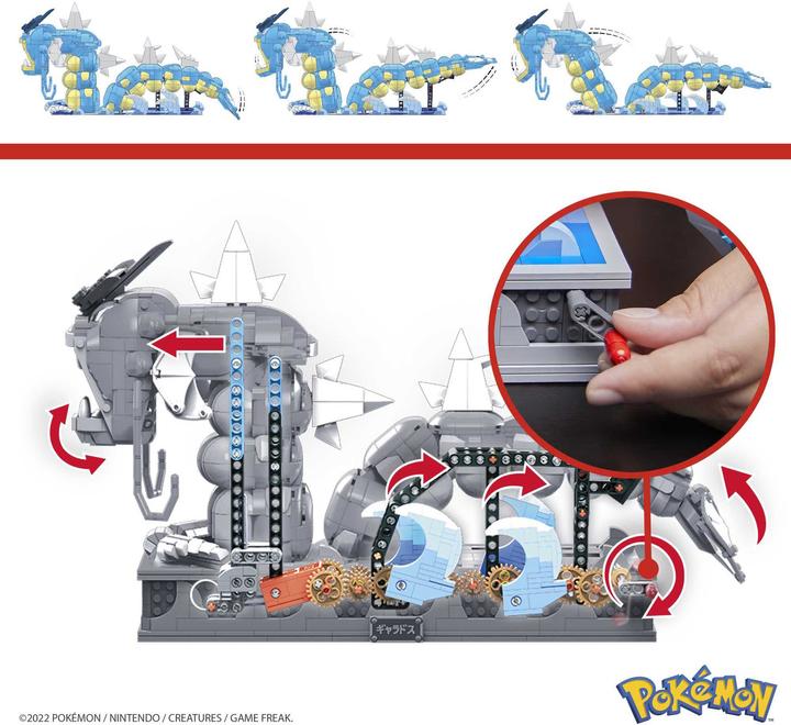 Actual product image Mega Construx Pokémon Motion Gyarados