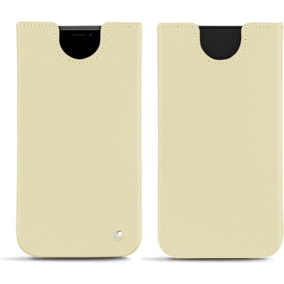 Noreve Lederschutzhülle (Apple iPhone XR), Smartphone Hülle, Beige