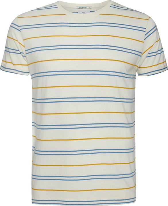 Yellow, cream stripes