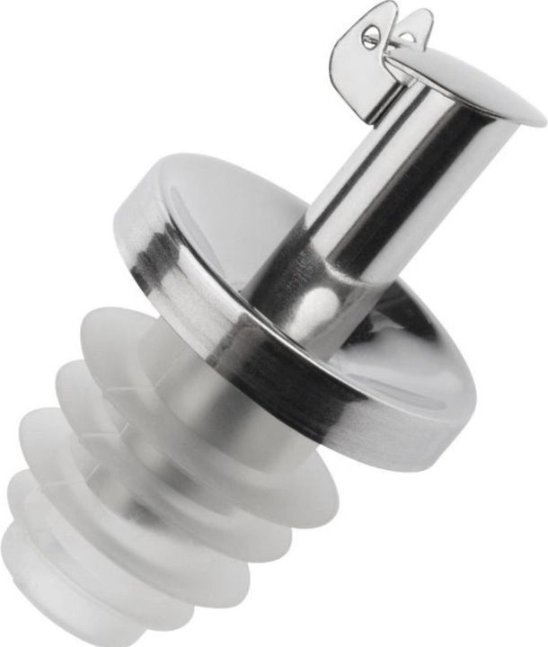 Actual product image Westmark Pourer "Inox Vinegar Special", silicone cork, short, metal c (1000 ml)