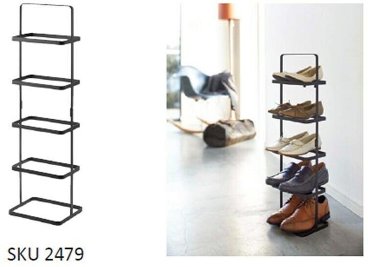 Productafbeelding Yamazaki TOWER hoog schoenenrek (22 x 18 x 77.50 cm)