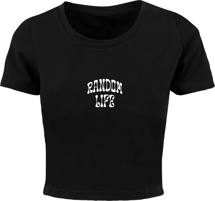 Actual product image Merchcode Ladies Random Life Cropped Tee - 118457 (XL)