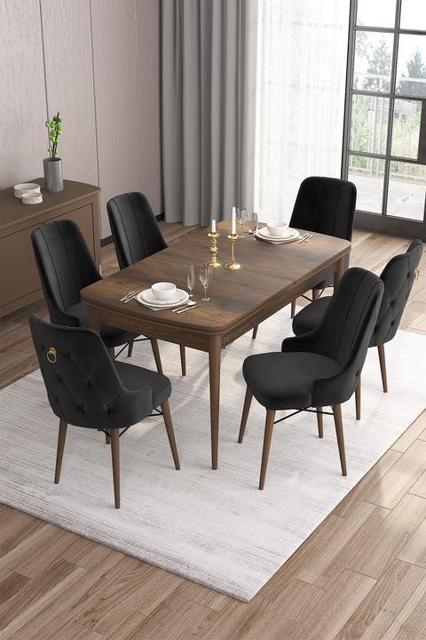 Actual product image Hanah Home Are Extendable Dining TableChairs Set (MDF)