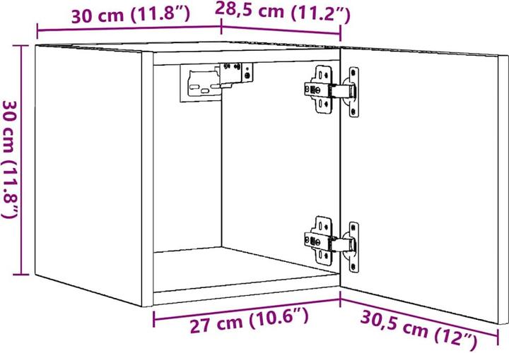 Produktbild VidaXL Aubrey (30.5 x 30 x 30 cm)