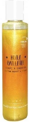 Produktbild Markenlos Glitzeröl für Körper und Haare mit Monoi-Duft (150 ml)