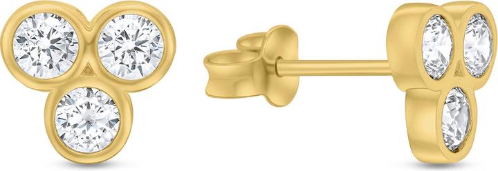 Immagine prodotto Brilio Argento - Orecchini minimalisti placcati oro EA349Y