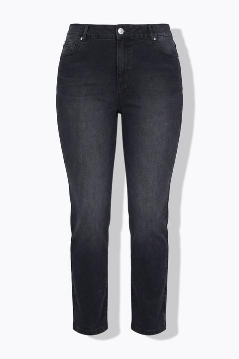 Produktbild Studio Untold Mom-Jeans, Black Denim, 5-Pocket (58)