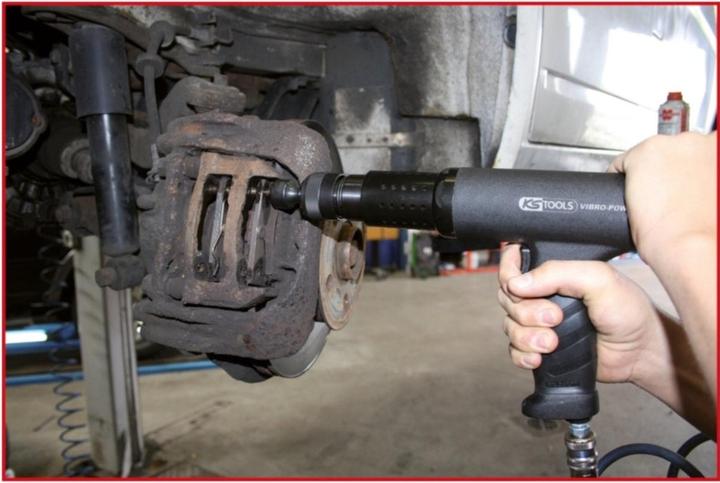 Actual product image KS Tools Vibro-Power pneumatic chisel hammer set. 6 pcs. 51 (Air blast)