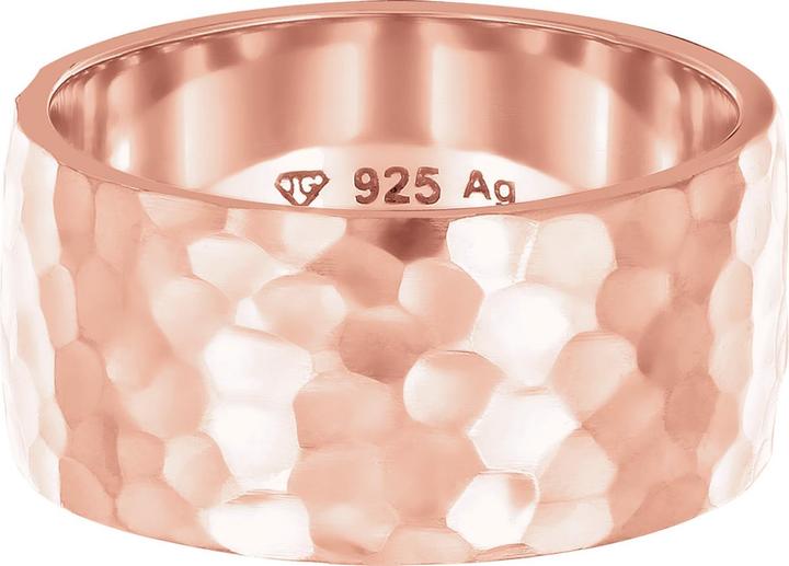Produktbild Elli Ring Basic Bandring Gehämmert Trend Cool 925 Silber (54, 925 Silber)