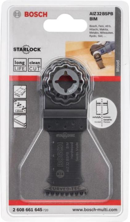 Produktbild Bosch Professional Zubehör BIM Tauchsägeblatt AIZ 32 BSPB, Hard Wood, 50 x 32 mm, 1er-Pack