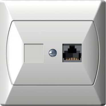 Ospel Vienintelė kompiuterinė RJ45 kat.5e FOREX PARYŠKINTA balta (GPK-1A/F/00) (CAT5e, 0.03 m), Netzwerkkabel