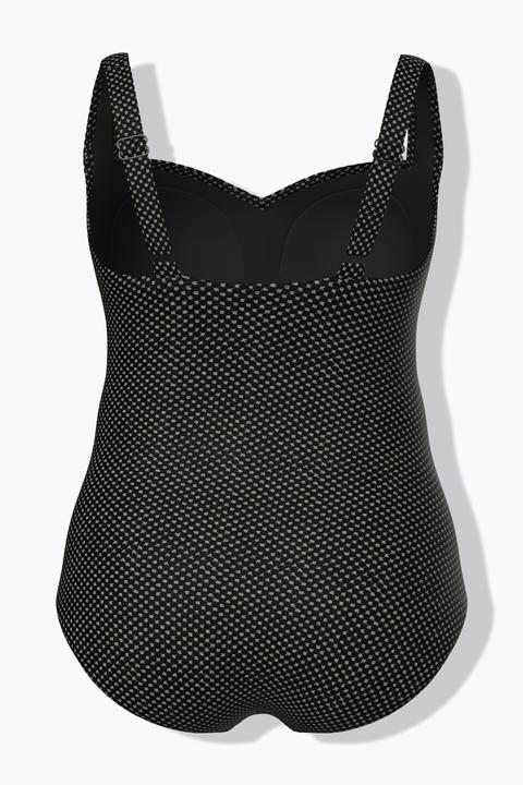 Produktbild Ulla Popken Badeanzug, Metallic, Softcups, Powermesh-Vorderfutter (42)