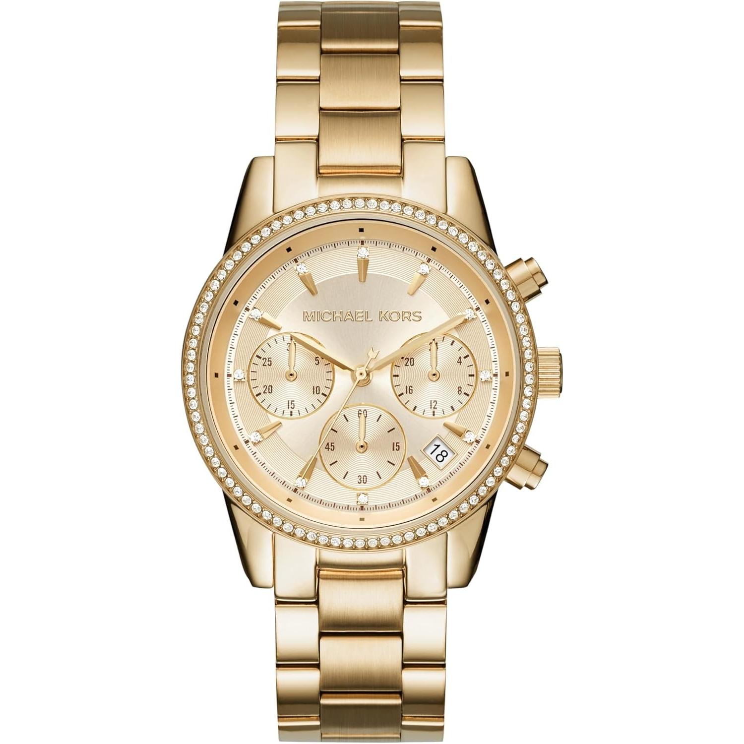 Michael Kors Oro Logio Da Polso, Bryant - Mk6356, (Cronografo, 37 Mm)