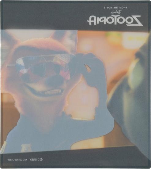 Actual product image Disney Nick Wilde Klare Farbige Karte Sonnenbrille