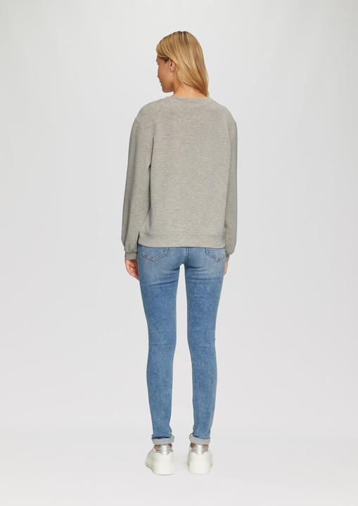 Produktbild S.Oliver Sweatshirt Scuba-Sweatshirt mit V-Ausschnitt (32)