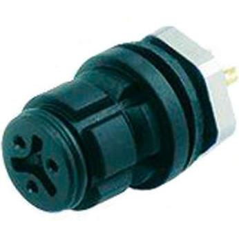 Schubiger Serie 620 4 pole female panel mount, Elektronikkabel + Stecker