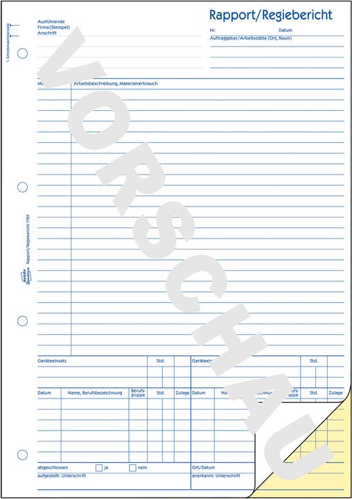 Produktbild Avery Rapport/Regiebericht (40x)