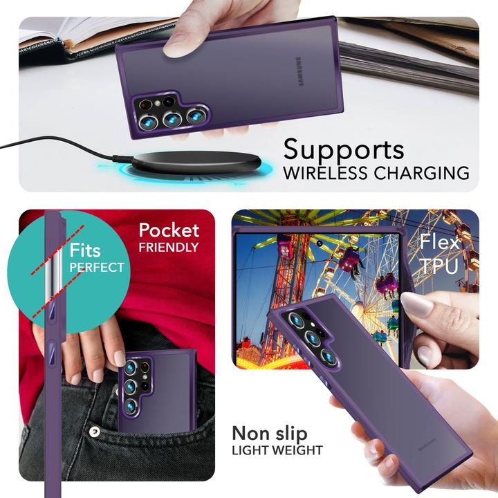 Actual product image Nalia Semi-transparent hybrid cover with protective frame (Samsung Galaxy S24 Ultra)