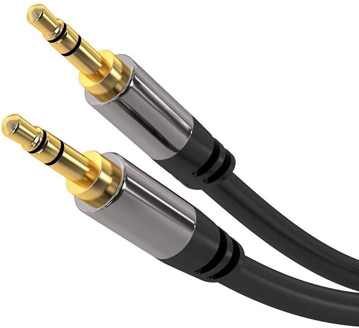 Productafbeelding PremiumCord HQ afgeschermde kabel stereo Jack 3,5mm - Jack 3,5mm M/M 1,5m (1.50 m)