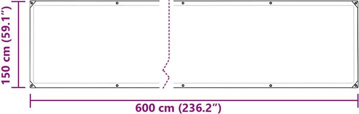 Produktbild vidaXL Planen (6 x 1.50 m)