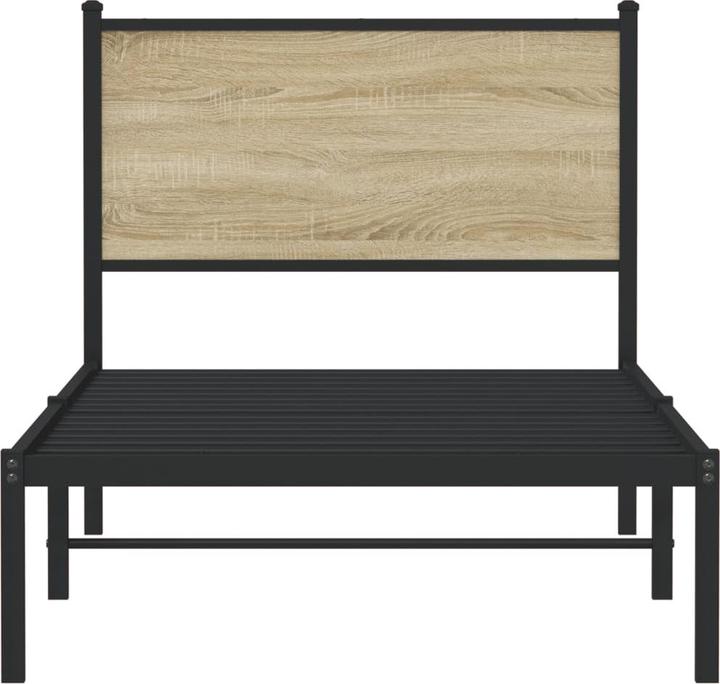 Actual product image VidaXL Bed frame with headboard (75 x 190 cm)