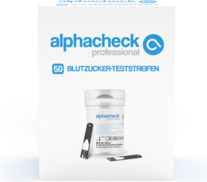 Produktbild Alphacheck professional Blutzucker Teststreifen