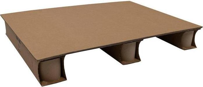 Produktbild Transpak Wellpapp-Palette Masse 800x600mm 1 Einfahröffnung wellpappe braun (6 Stück)