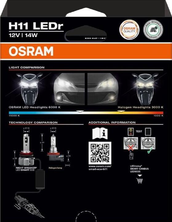 Image du produit Osram Smart ECE mit Night Breaker (H11)