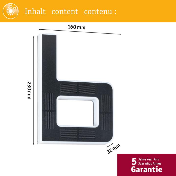 Produktbild Paulmann Solar Hausnummer (20 lm, IP44)