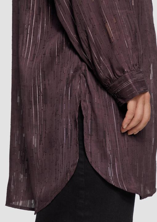 Immagine prodotto S.Oliver Bluse Transparente Long-Bluse mit Silber-Glanz (50)