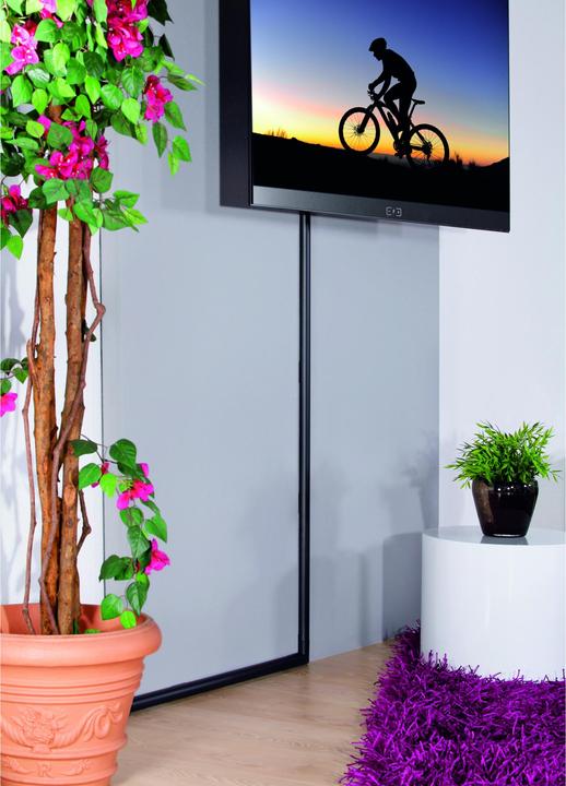 Actual product image Hama Aluminium cable duct, half-round, 110 x 3.3 x 1.8 cm, black (Duct, 110 cm)