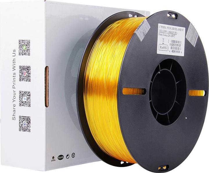 Immagine prodotto eSUN Filamento 3D PETG 1,75 mm giallo 1 kg (PETG, 1.75 mm, 1000 g, Giallo)