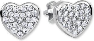 Actual product image Brilio Romantic white gold earrings Heart 239 001 00983 07
