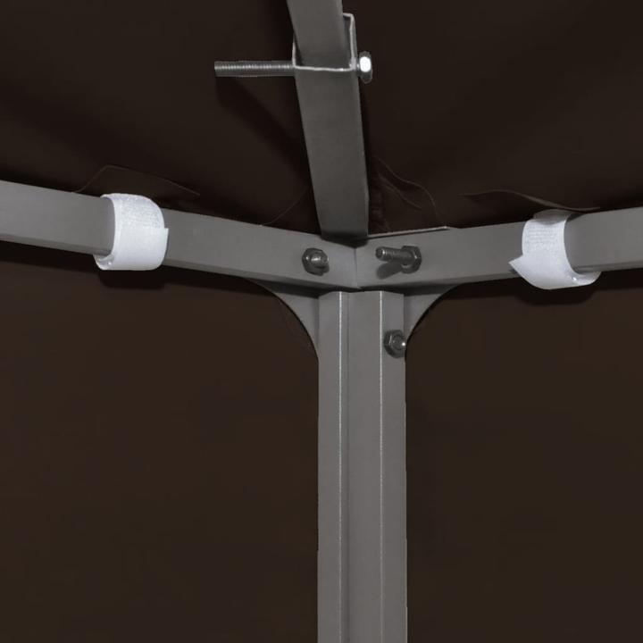 Actual product image vidaXL Pavilion roof 310 g / m² 3x3 m Brown (300 cm, 300 cm)