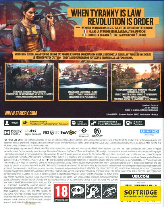 Produktbild Ubisoft Far Cry 6 (PS5, Multilingual)