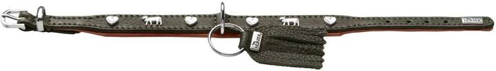Image du produit Hunter Collier München Mini 30/XS, cuir de boeuf, vert/cognac (XS, Chien, Général)