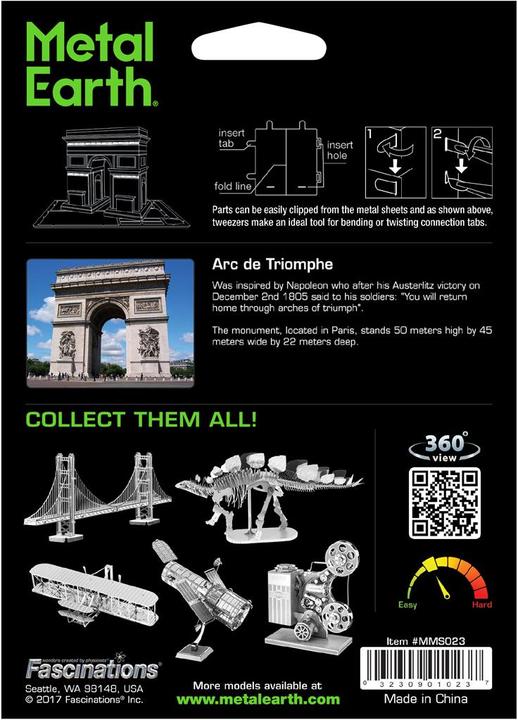 Produktbild Metal Earth Arc de Triomphe