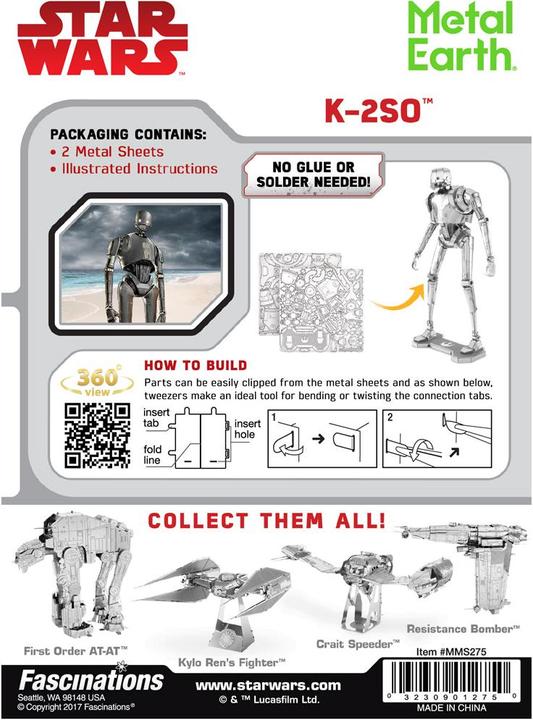 Actual product image Metal Earth Rogue One K-2SO