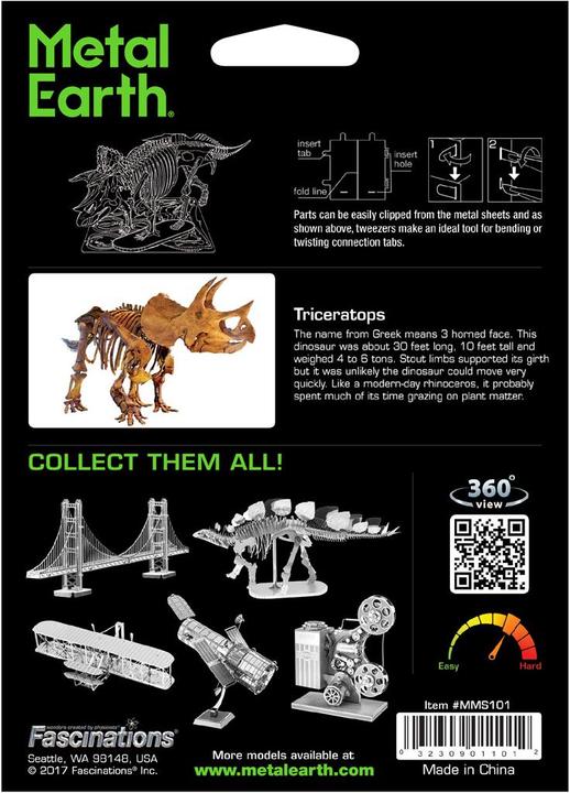 Produktbild Metal Earth Triceratops (77 Teile)