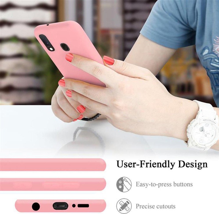 Image du produit Cadorabo TPU Liquid Silicone Case Cover (Samsung Galaxy A20e)
