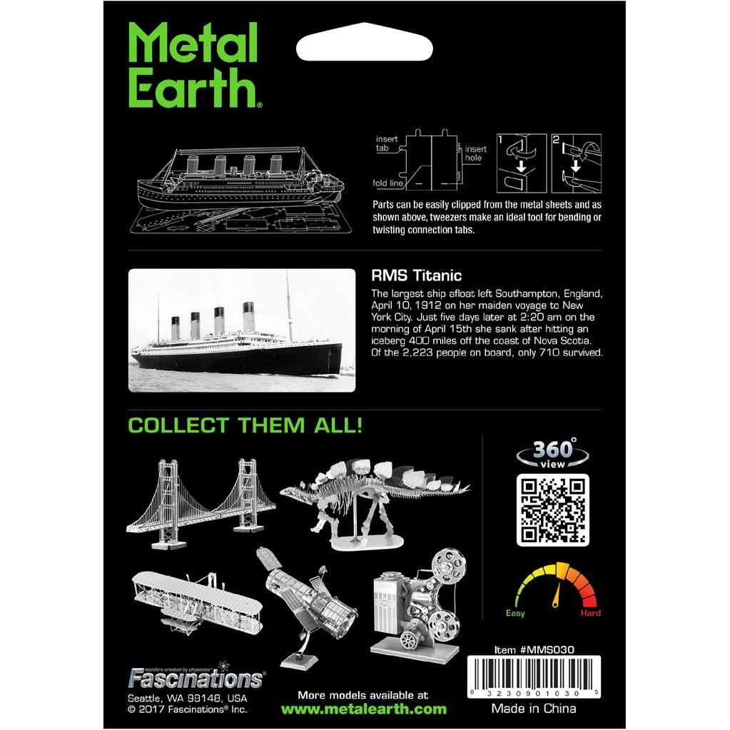 Thumbnail - Metal Earth Metall-Erde Titanic Schiff silbernen Edition