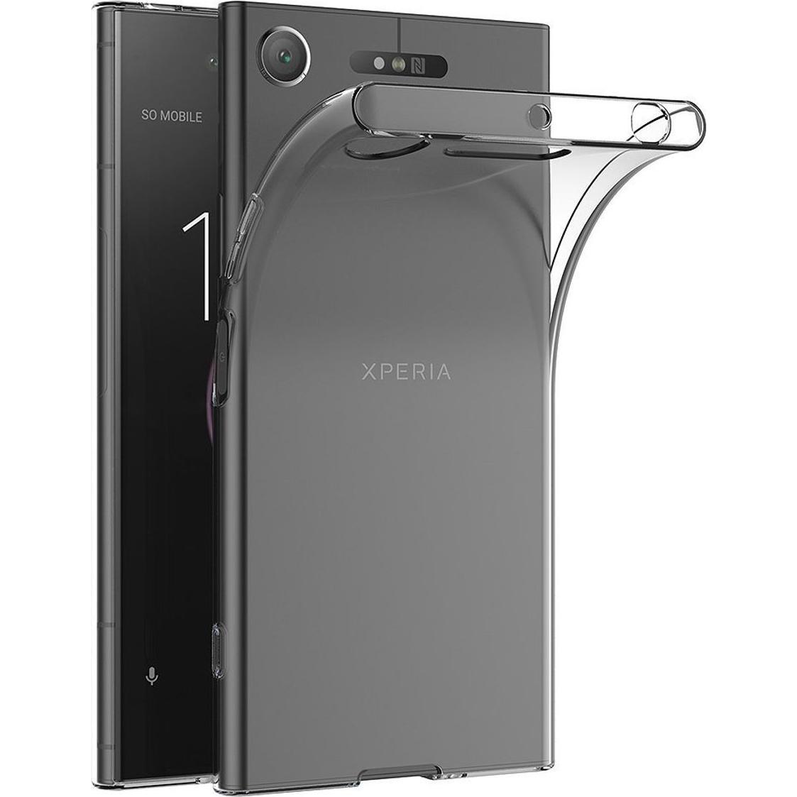 Thumbnail - König Design Sony Xperia XZ1 Hülle Transparent Silikon Case durchsichtige Handyhülle (Sony Xperia XZ1), Smartphone Hülle...