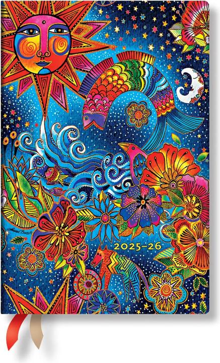 Paperblanks PAPERBLAN Agenda Magie Cél. Mini 26/27 FF2108-8 1W/2S 13M FR HOR SC 9.5x14cm (1 Woche / 2 Seiten)