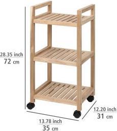 Produktbild Wenko Rollregal 3 Etagen Acina