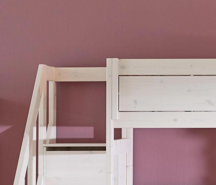 Actual product image Lifetime Kidsrooms Familiy Bunk Bed with Stairs and Deluxe Slatted Bed Base with Guest Bed (90 x 200 cm)