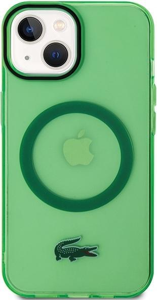 Immagine prodotto Lacoste LCHMP15SULON Custodia rigida iPhone 15 6.1" zielony/verde trasparente MagSafe (Apple iPhone 13, Apple iPhone 15)