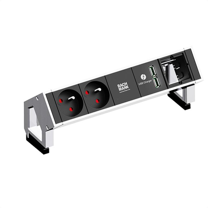 Actual product image Bachmann DESK 2 - Power strip - input, input GST18 (2x, CEE 7/5)